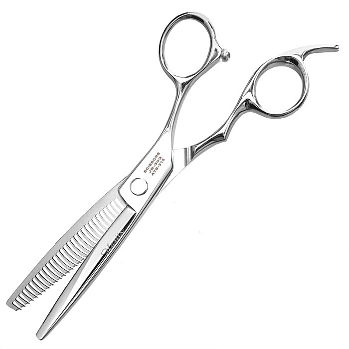 헤어2000 미용재료할인점,[하리츠] 하리츠 6인치 고급 30발 3홈 단조 틴닝 가위 JB-303,[made in japan] 고급 6인치 고급 30발 3홈 틴닝가위 / 낙타형 손잡이 / 절삭률 18%