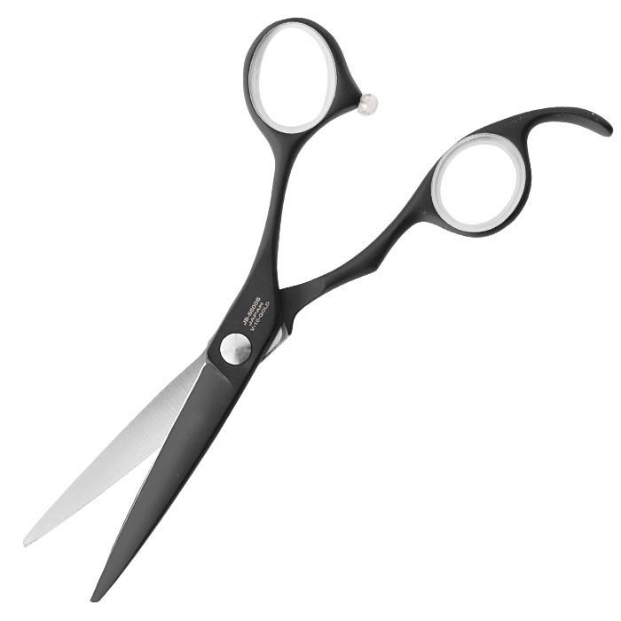 헤어2000 미용재료할인점,[미카즈키] 고급 5.5인치 블랙에디션 블런트 가위 JB-5500S,[5.5인치 V형 블런트 가위 블랙에디션]