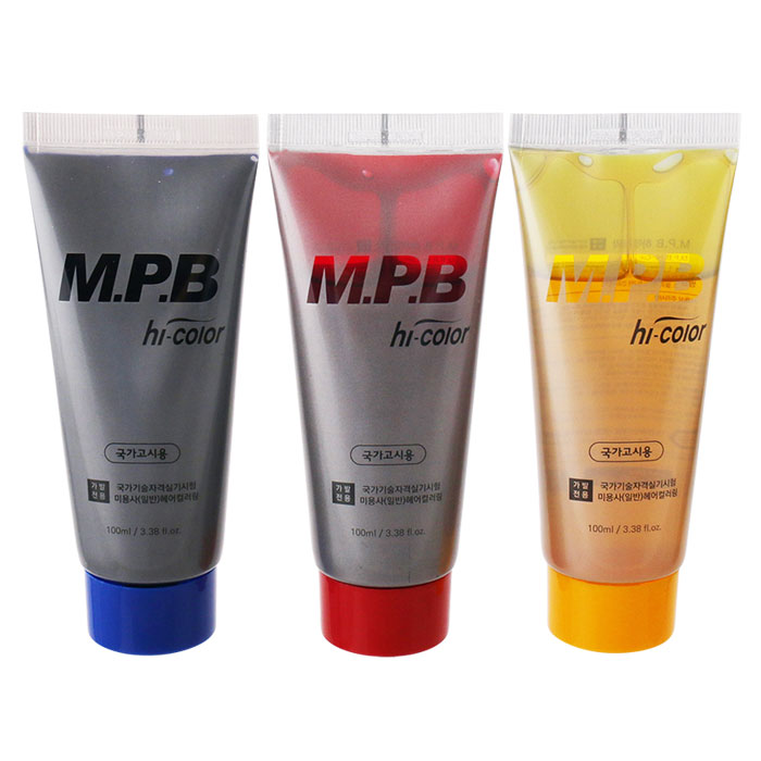 [학원용] 학원용 MPB(엠피비) 산성 하이컬러 염색약 100g (국가고시/실기시험용)