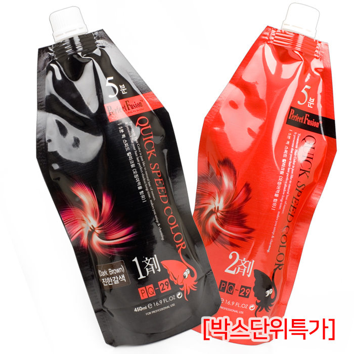 [본] 퍼펙트퓨전 5분 퀵 스피드칼라(오징어먹물) 450ml (초특가할인)