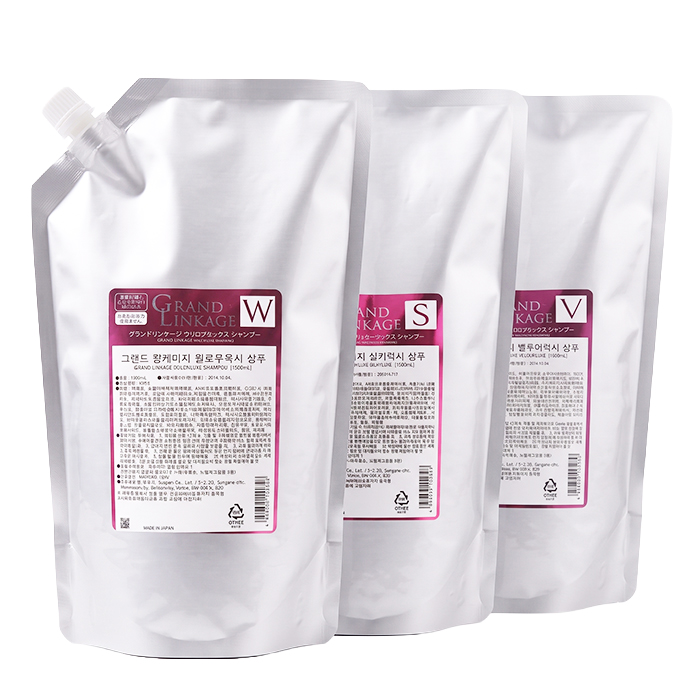 [밀본] 그랜드 링케이지 헤어 샴푸 1800ml (V굵은모, W보통모, S가는모)선택